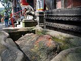 12 Kathmandu Valley Sankhu Large Rock Outside Vajrayogini Temple